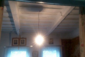 Wooden ceiling